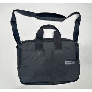 Côte&Ciel Black Nylon Laptop Bag Briefcase Messenger Shoulder Strap